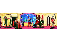 Decor: kasteel middeleeuwen de troubadour - afbeelding 1 van  2