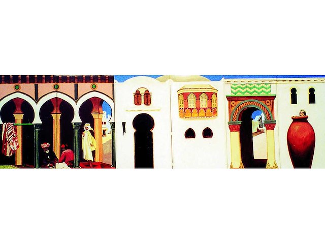 Decor: oosters (arabische) straatje - afbeelding 1 van  1