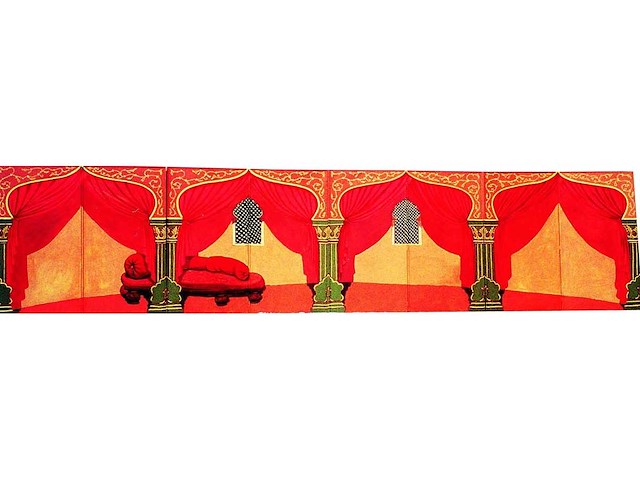 Decor: oosters paleis facade - afbeelding 1 van  2