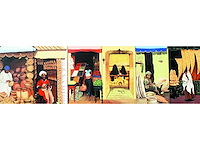 Decor: oosters straatje kasbah - afbeelding 1 van  2