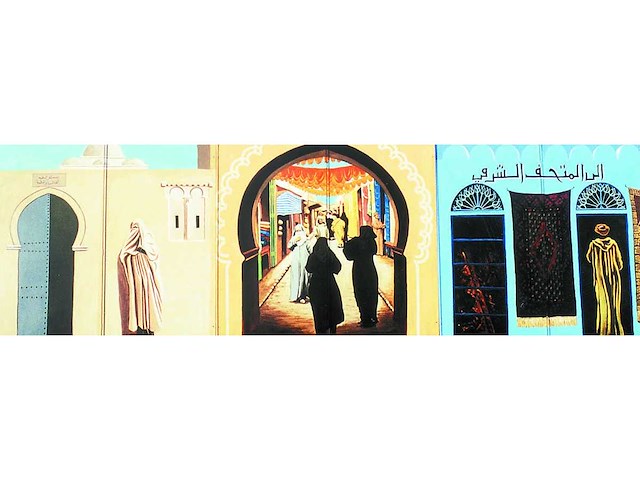 Decor: oosters straatje - afbeelding 1 van  2