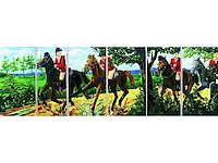 Decor: paarden slipjacht - afbeelding 1 van  2