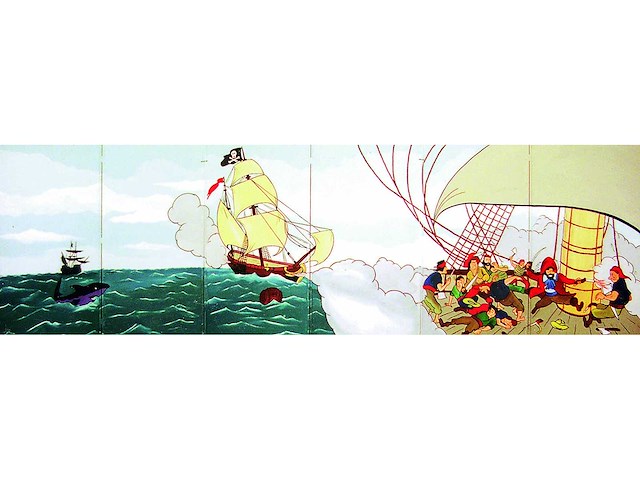 Decor: piratenschip - afbeelding 1 van  2