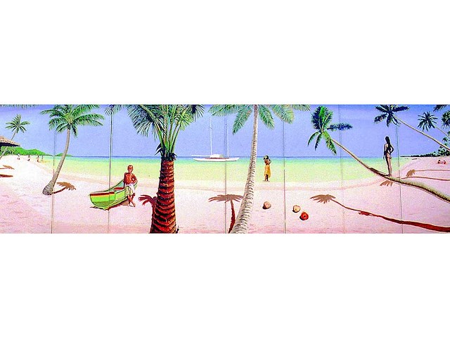 Decor: tropisch baai - afbeelding 1 van  2