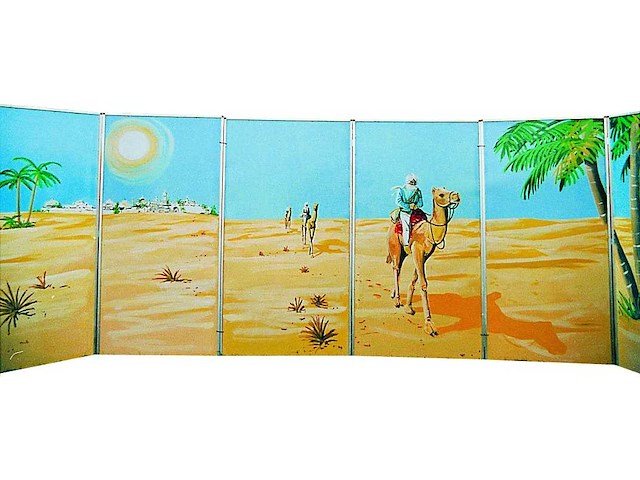 Decor: woestijn kamelen - afbeelding 1 van  2