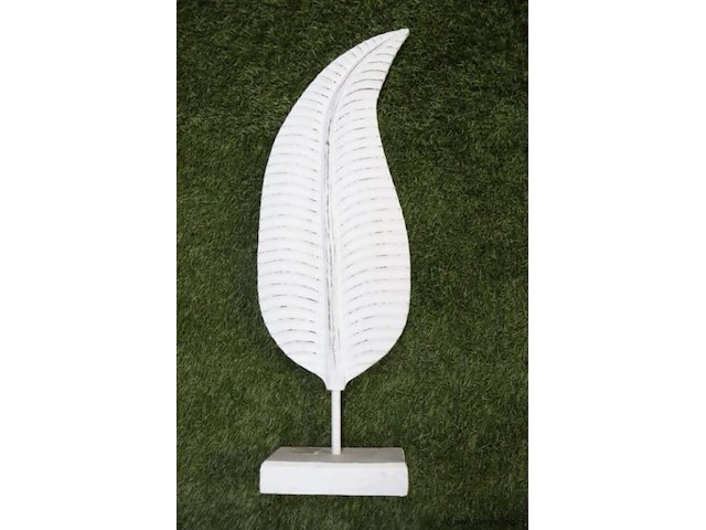 Decoratie blad - 70x23cm - set van 2 stuks - afbeelding 2 van  5