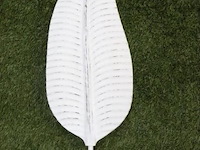 Decoratie blad - 70x23cm - set van 2 stuks - afbeelding 2 van  5