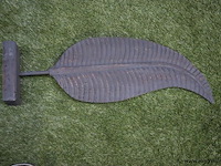 Decoratie blad - 70x23cm - set van 2 stuks - afbeelding 4 van  5