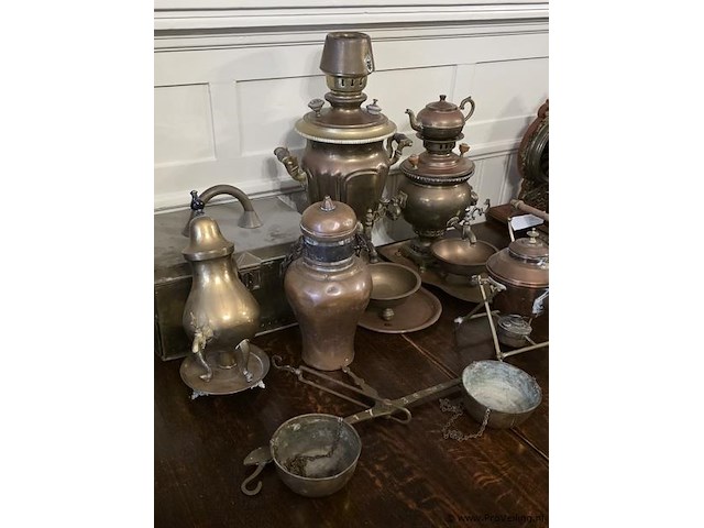 Decoratie, diversen in messing en/of koper - afbeelding 1 van  6