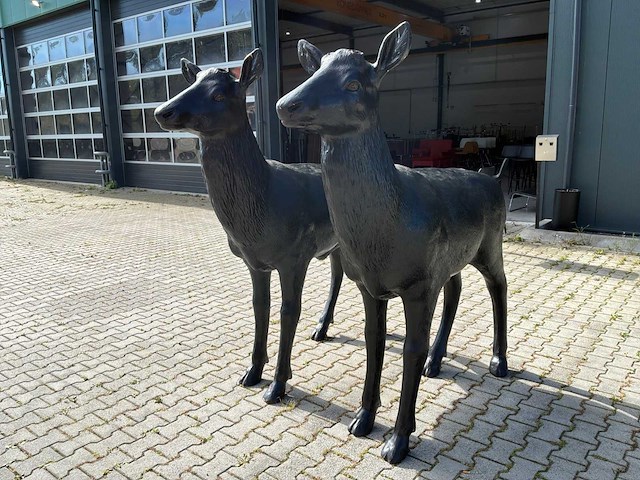 Decoratie herten tuinbeeld (2x) - afbeelding 1 van  12