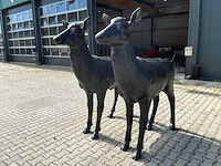Decoratie herten tuinbeeld (2x) - afbeelding 1 van  12