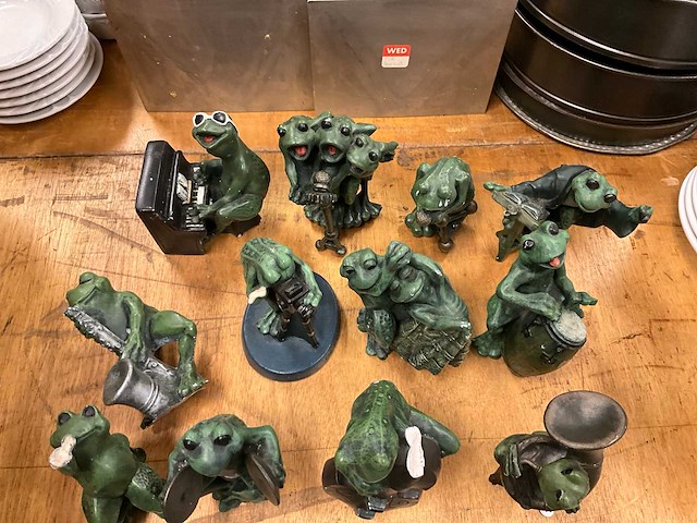 Decoratie kikkers (21x) - afbeelding 6 van  7