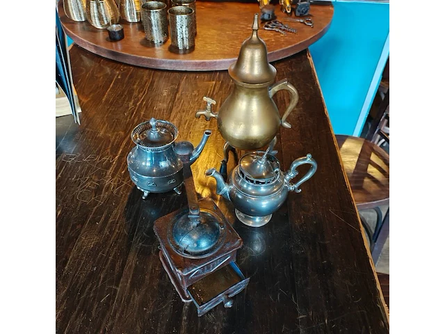 Decoratie koffie kannen set - afbeelding 1 van  1
