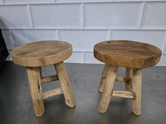 Decoratie kruk (14x) - afbeelding 2 van  4