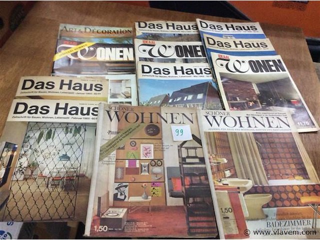Decoratie magazines j'60. - afbeelding 1 van  5