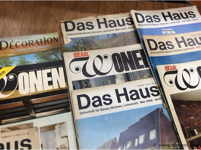 Decoratie magazines j'60. - afbeelding 2 van  5
