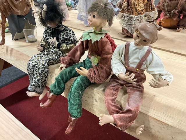 Decoratie poppen (18x) - afbeelding 8 van  9