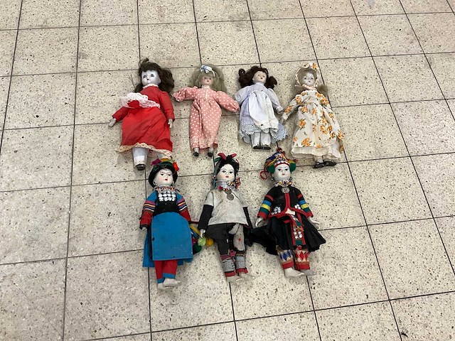 Decoratie poppen (7x) - afbeelding 1 van  3