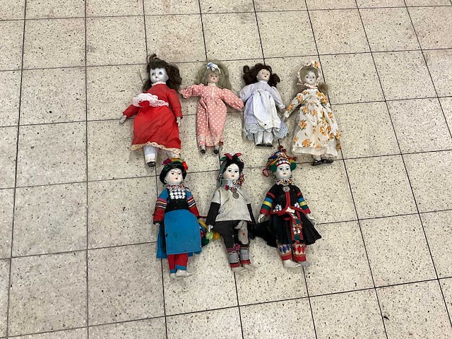 Decoratie poppen (7x) - afbeelding 2 van  3