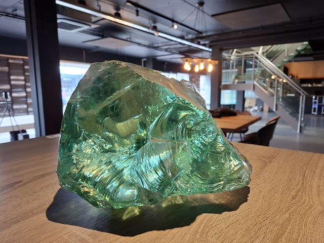 Decoratie stuk "brok glas" - afbeelding 4 van  5