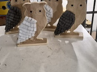 Decoratie uilen set 4 pcs aantal 1 set. - afbeelding 3 van  3
