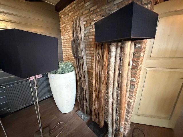 Decoratie zuil (1x vloerlamp) (3x) - afbeelding 1 van  4