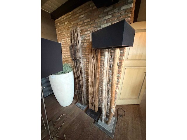 Decoratie zuil (1x vloerlamp) (3x) - afbeelding 2 van  4