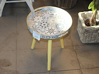 Decoratief bijzettafeltje doorsnede 38 cm. - afbeelding 1 van  2