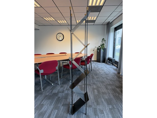Decoratief folderrek, zwart - afbeelding 1 van  3