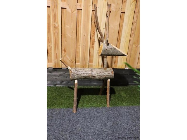 Decoratief hert - 87x35x130cm - afbeelding 1 van  4