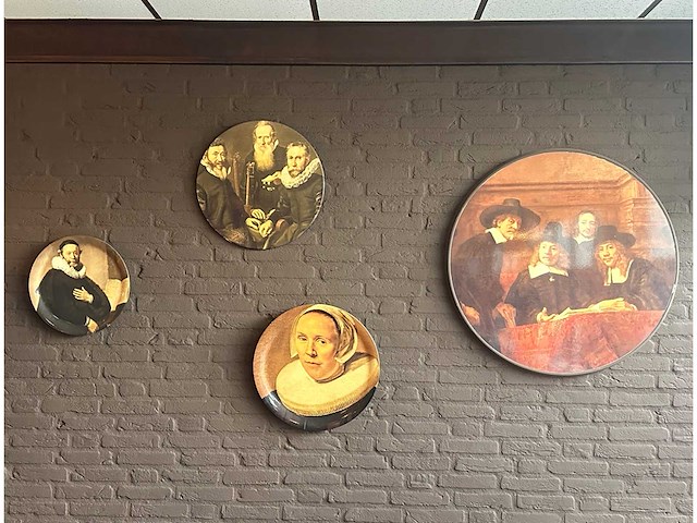 Decoratief wandbord (4x) - afbeelding 1 van  5