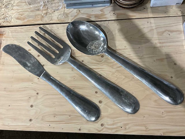 Decoratieve bestekset (90 cm) - afbeelding 1 van  2