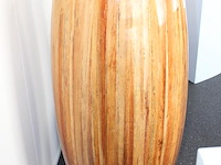 Decoratieve bloempot met kunstplant. hoogte pot 120 cm en totale hoogte circa 280 cm. - afbeelding 3 van  5