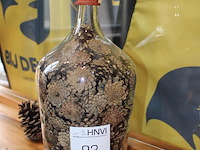 Decoratieve fles met kroten. hoogte 50 cm. - afbeelding 2 van  2