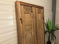 Decoratieve houten scheidingswand "deur" - afbeelding 4 van  10