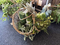 Decoratieve kunst planten in mand (8x) - afbeelding 1 van  4