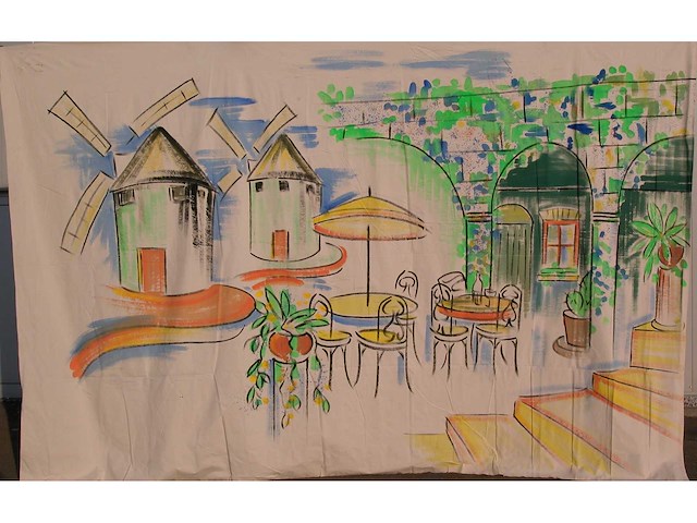 Decordoek: griekse molens - afbeelding 1 van  1