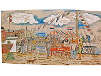 Decordoek: hollands haringstand - afbeelding 1 van  2