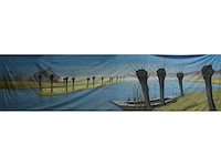 Decordoek: hollands polder landschap - afbeelding 1 van  2