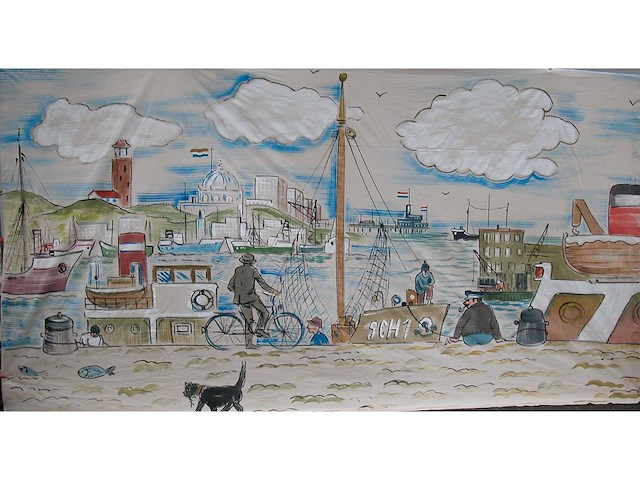 Decordoek: hollands scheveningen - afbeelding 1 van  2