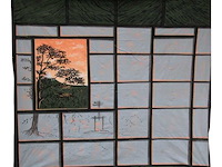 Decordoek: japans raam - afbeelding 1 van  2