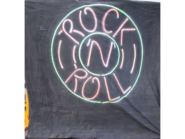 Decordoek: rock n roll neon - afbeelding 1 van  2