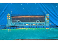 Decordoek: steiger by nacht - afbeelding 1 van  1