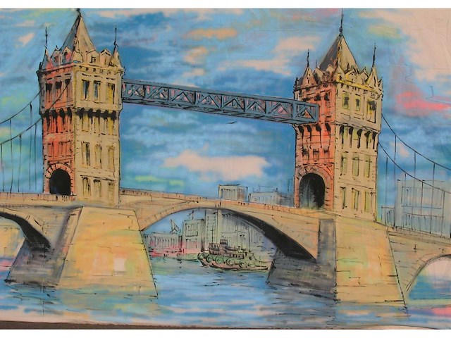 Decordoek: tower bridge - afbeelding 1 van  2