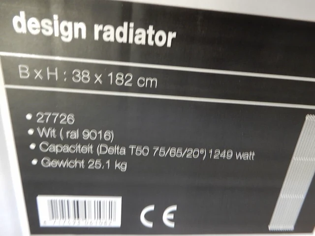 Decorradiator, wit, 1820x380 - afbeelding 4 van  4