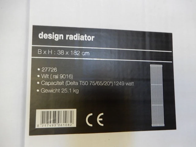 Decorradiator, wit, 1820x380 - afbeelding 4 van  4