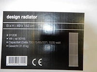 Decorradiator, wit, 1820x490 - afbeelding 5 van  5