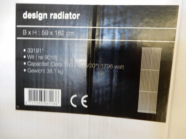 Decorradiator, wit, 1820x590 - afbeelding 4 van  4