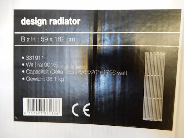 Decorradiator, wit, 1820x590 - afbeelding 4 van  4