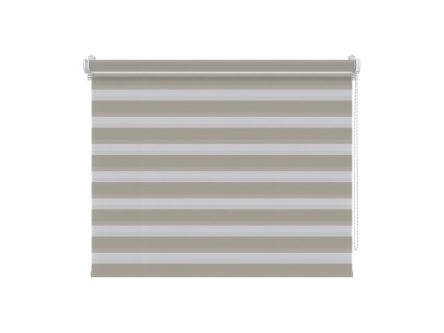 Decosol duo rolgordijn lichtdoorlatend t.b.v. draaikiepraam grijs - afbeelding 1 van  5